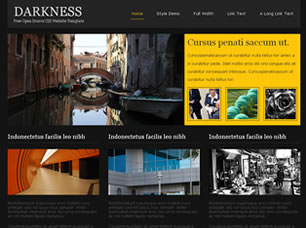 Darkness Free Website Template