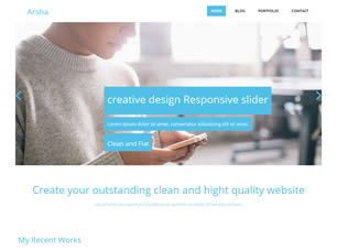 Arsha Free Website Template