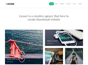 Lesser Free Website Template