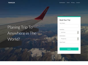 Traveler Free Website Template
