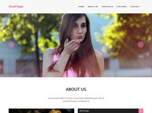 OnePage Free Website Template