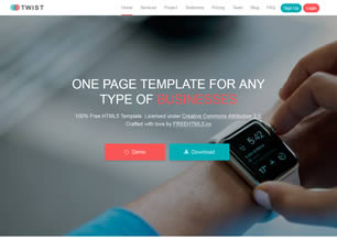Twist Free Website Template